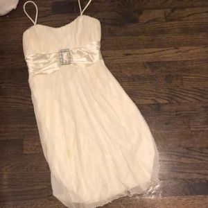 White formal dress